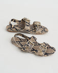 The Double Buckle Sandal, Python