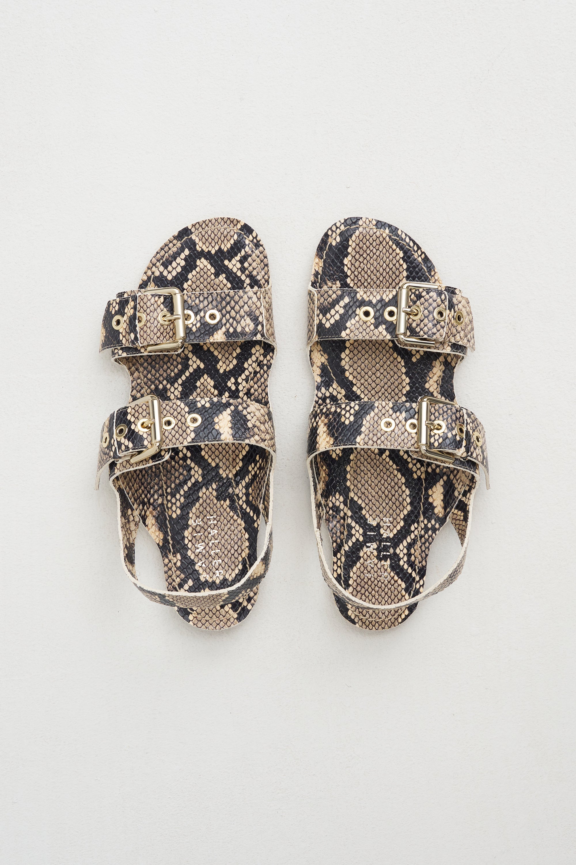 The Double Buckle Sandal, Python