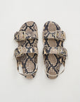 The Double Buckle Sandal, Python