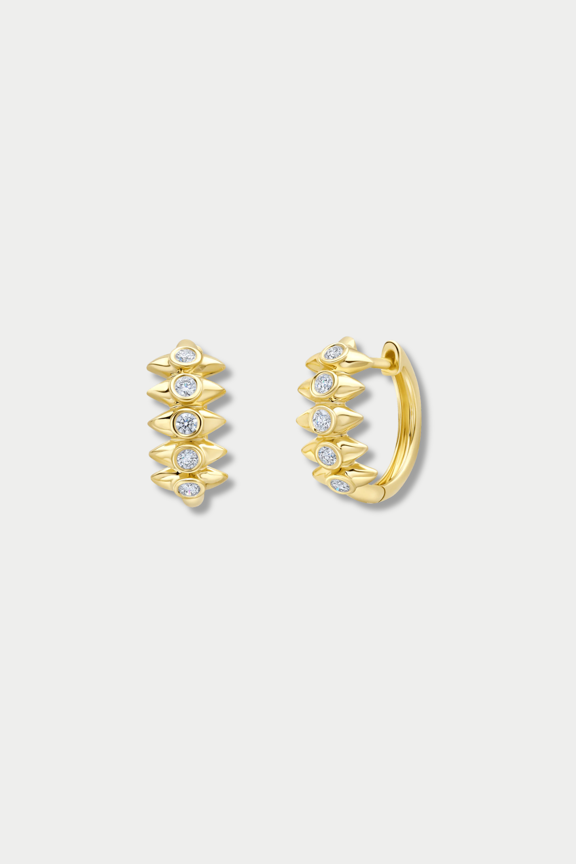 Punta Earrings, Yellow Gold