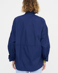 Nylon Cargo Jacket, Cobalt