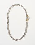 Chunky Chain Necklace, Silver & Gold