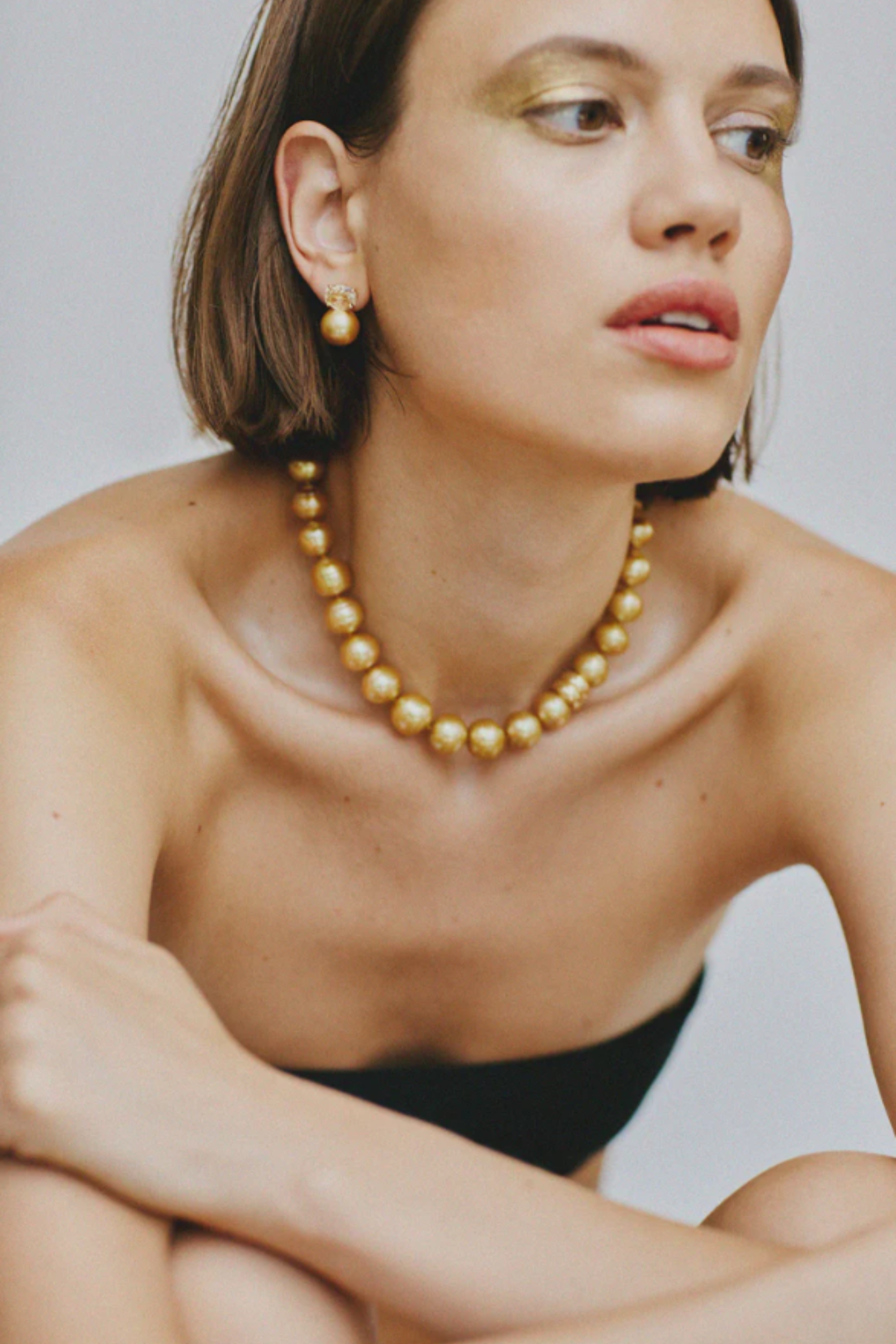 Liv Studs, Yellow Tourmaline