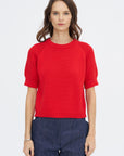 Chantal Cotton Top, Vermillion