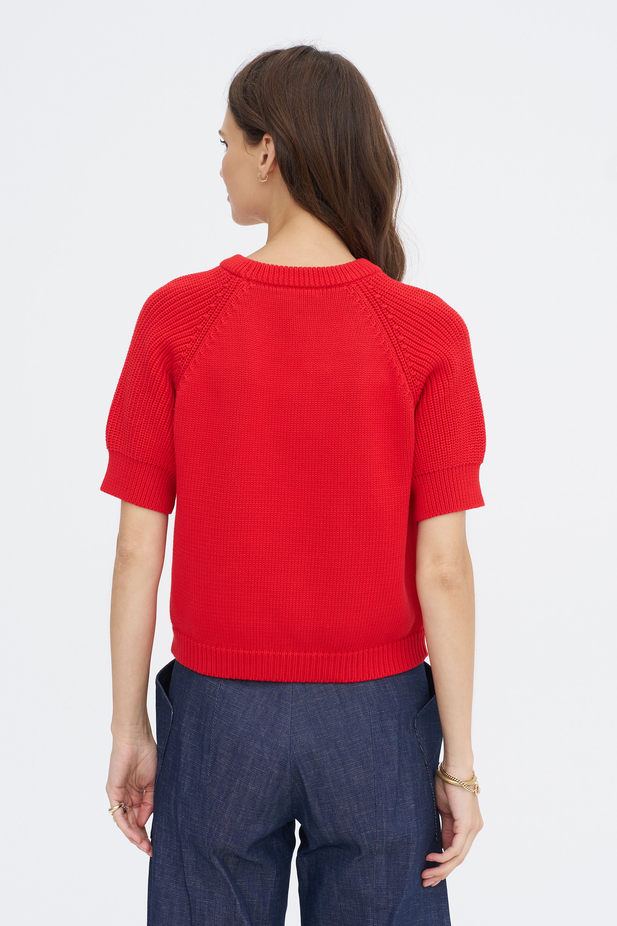 Chantal Cotton Top, Vermillion