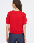 Chantal Cotton Top, Vermillion
