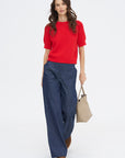 Chantal Cotton Top, Vermillion