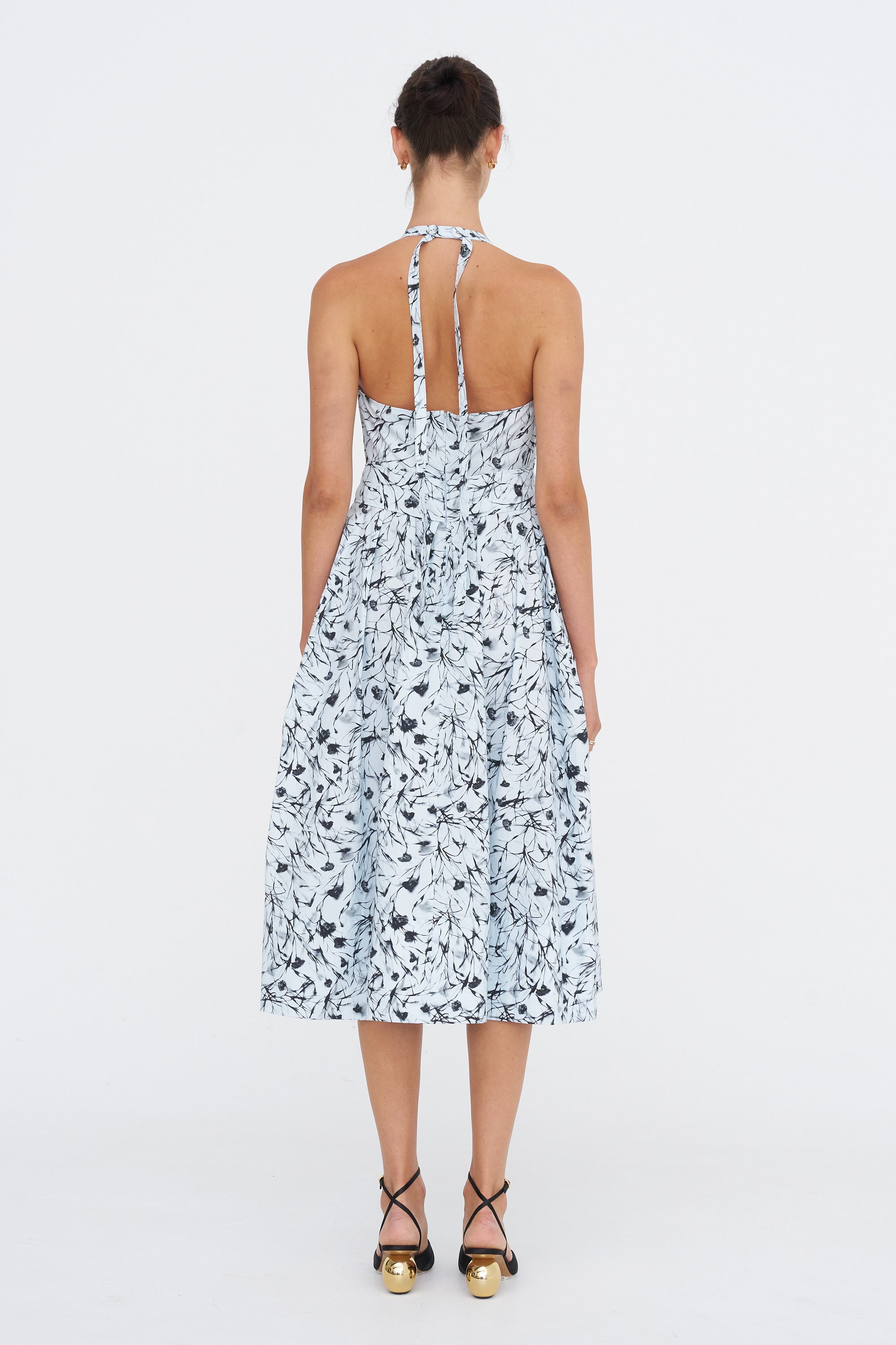 Ellison Dress, Frost &amp; Black