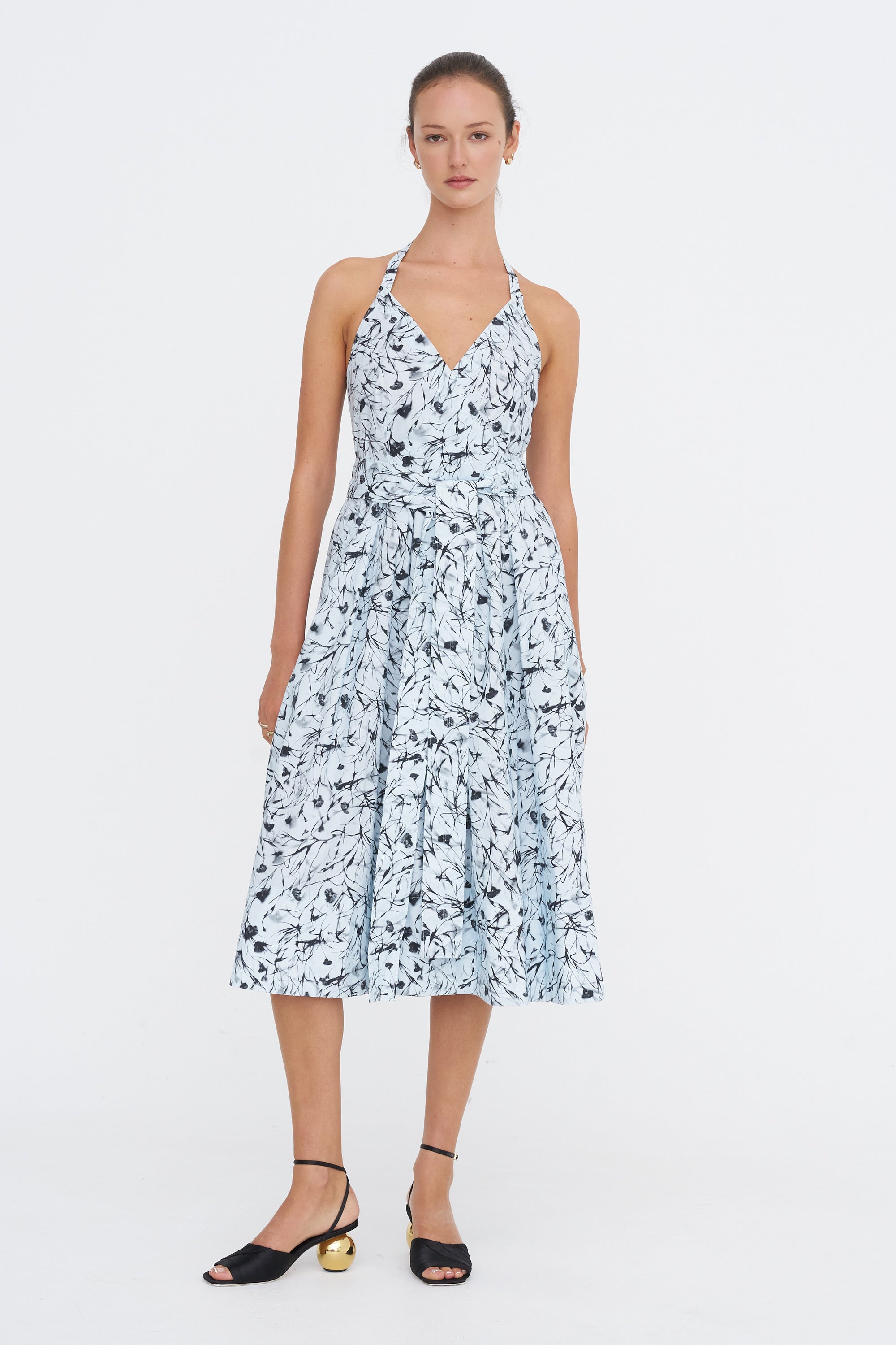 Ellison Dress, Frost &amp; Black