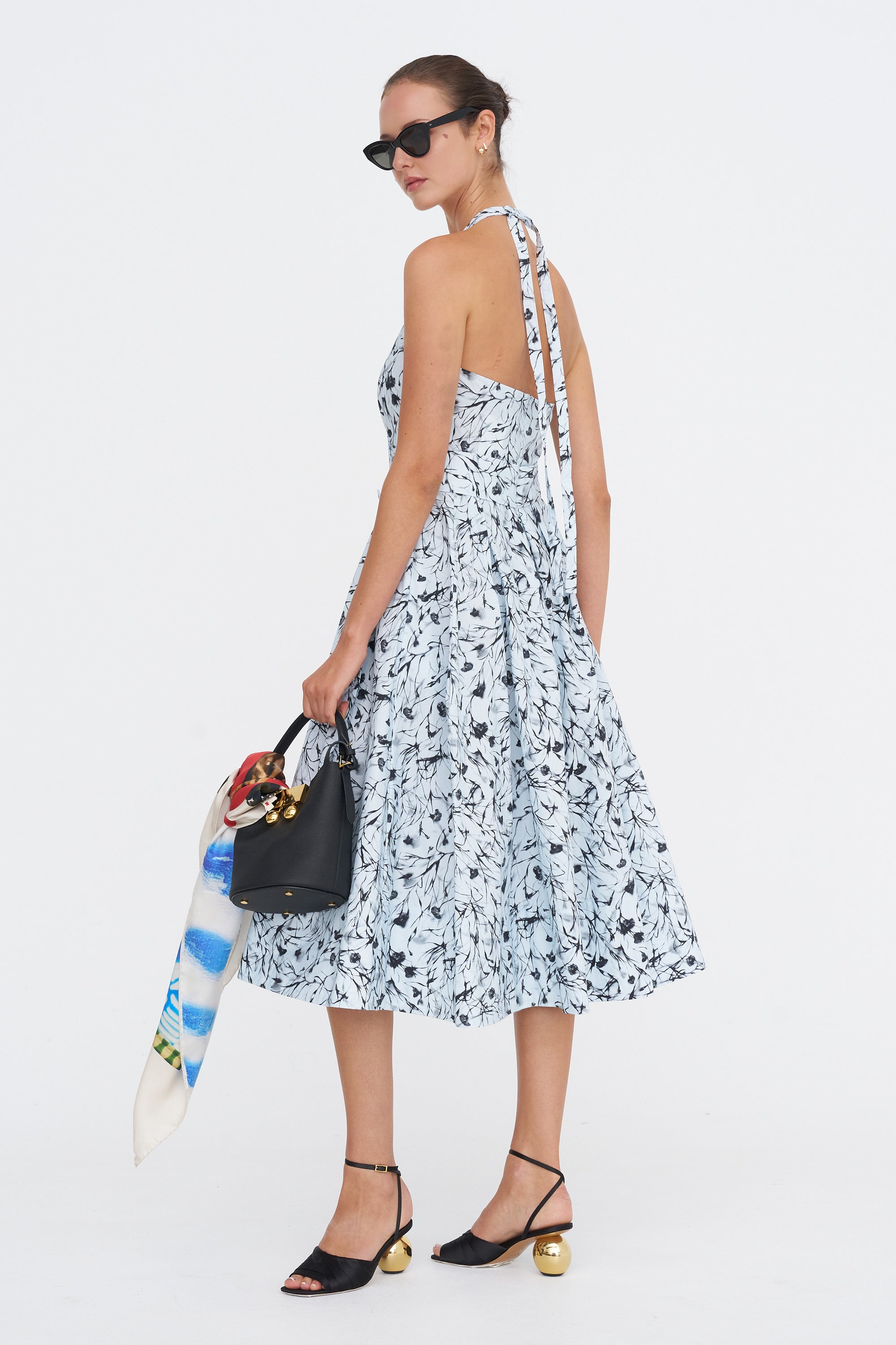 Ellison Dress, Frost &amp; Black
