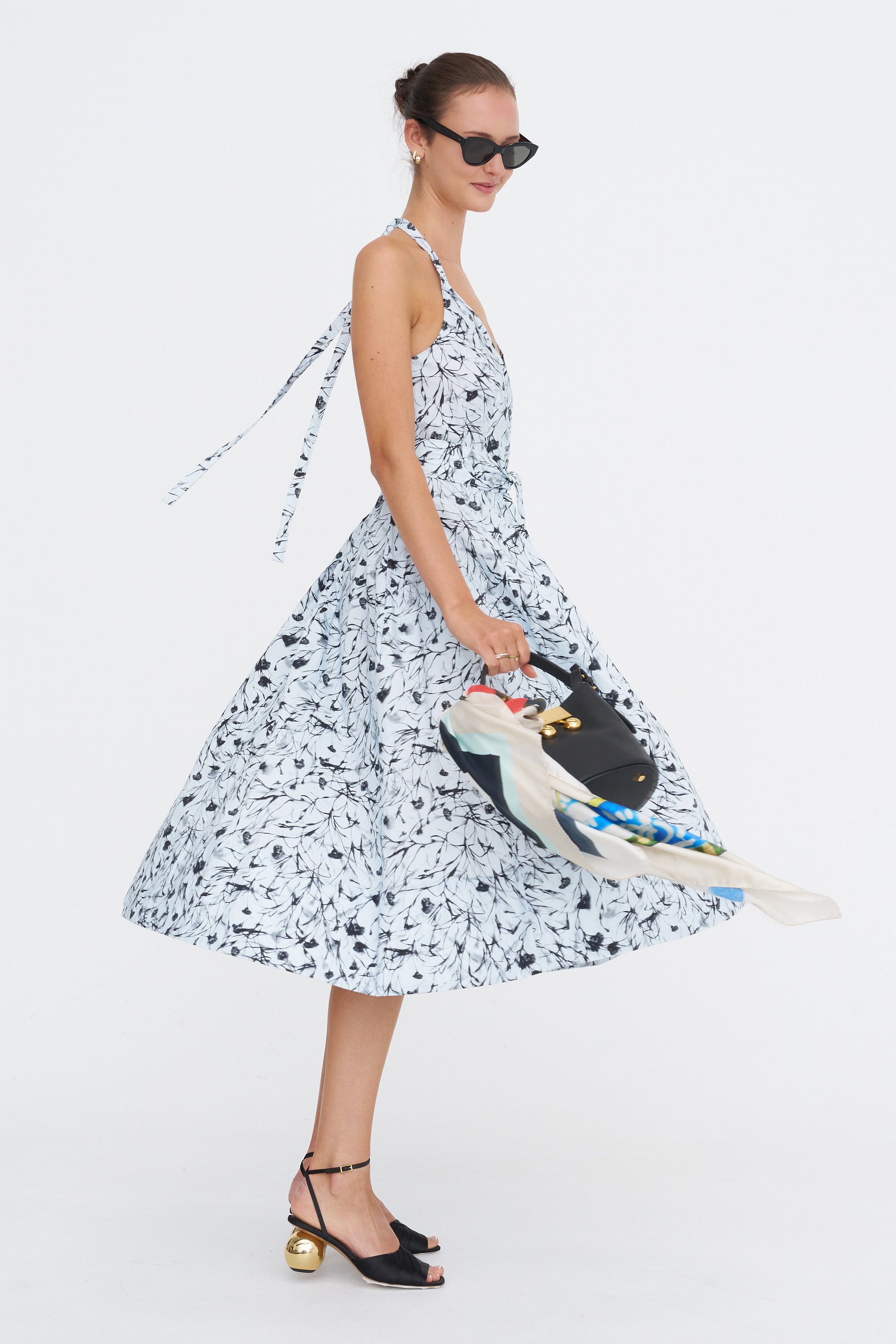 Ellison Dress, Frost &amp; Black