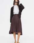 Merino & Cashmere Cardigan, Brown
