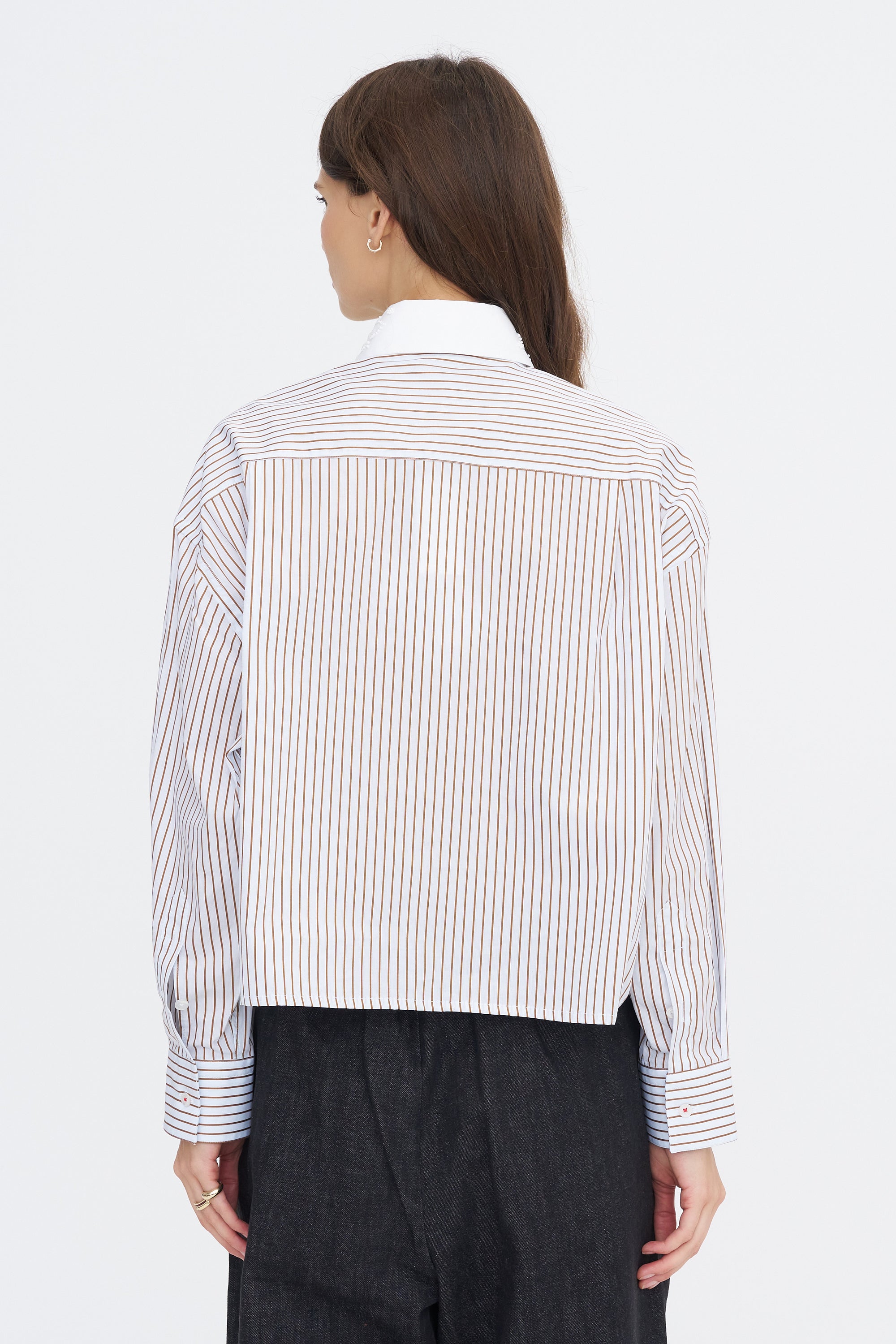 Embellished Striped Shirt, Stripe