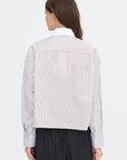 Embellished Striped Shirt, Stripe