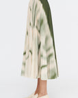 Soleil Skirt, Green & White