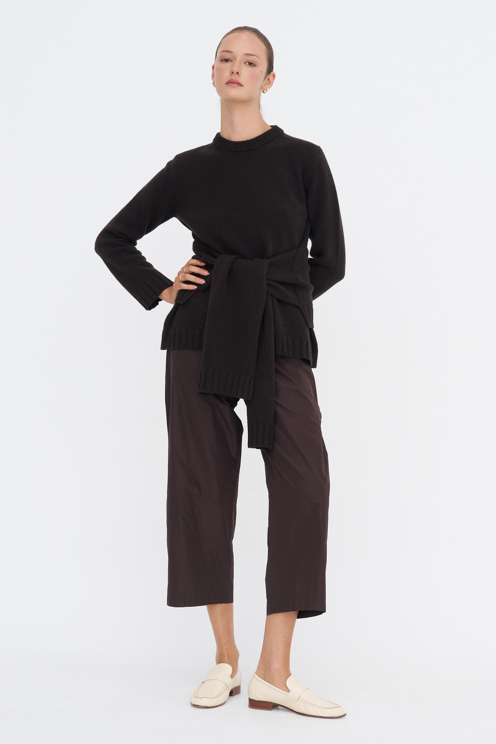 Knot Sweater, Brown