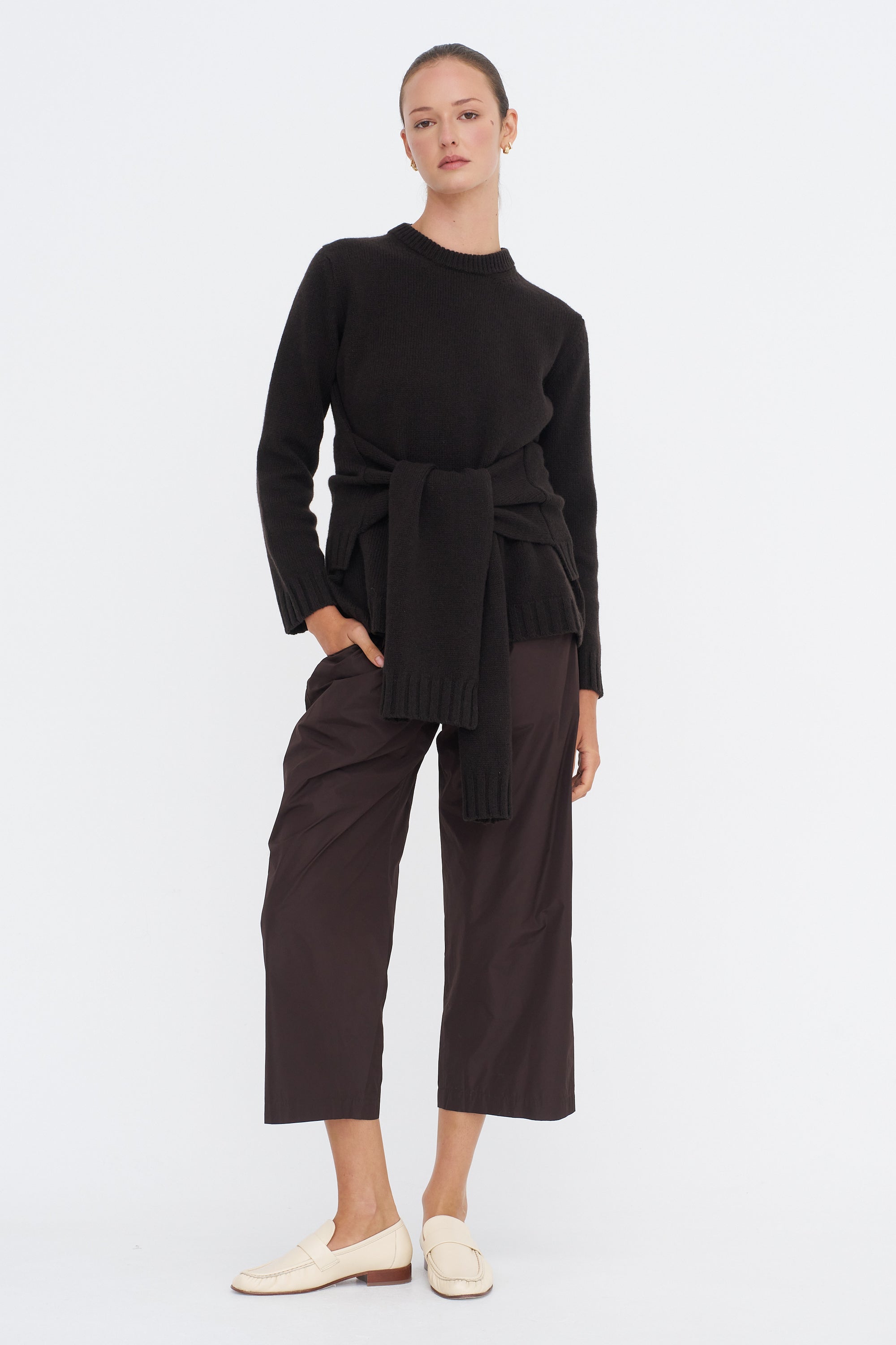 Knot Sweater, Brown