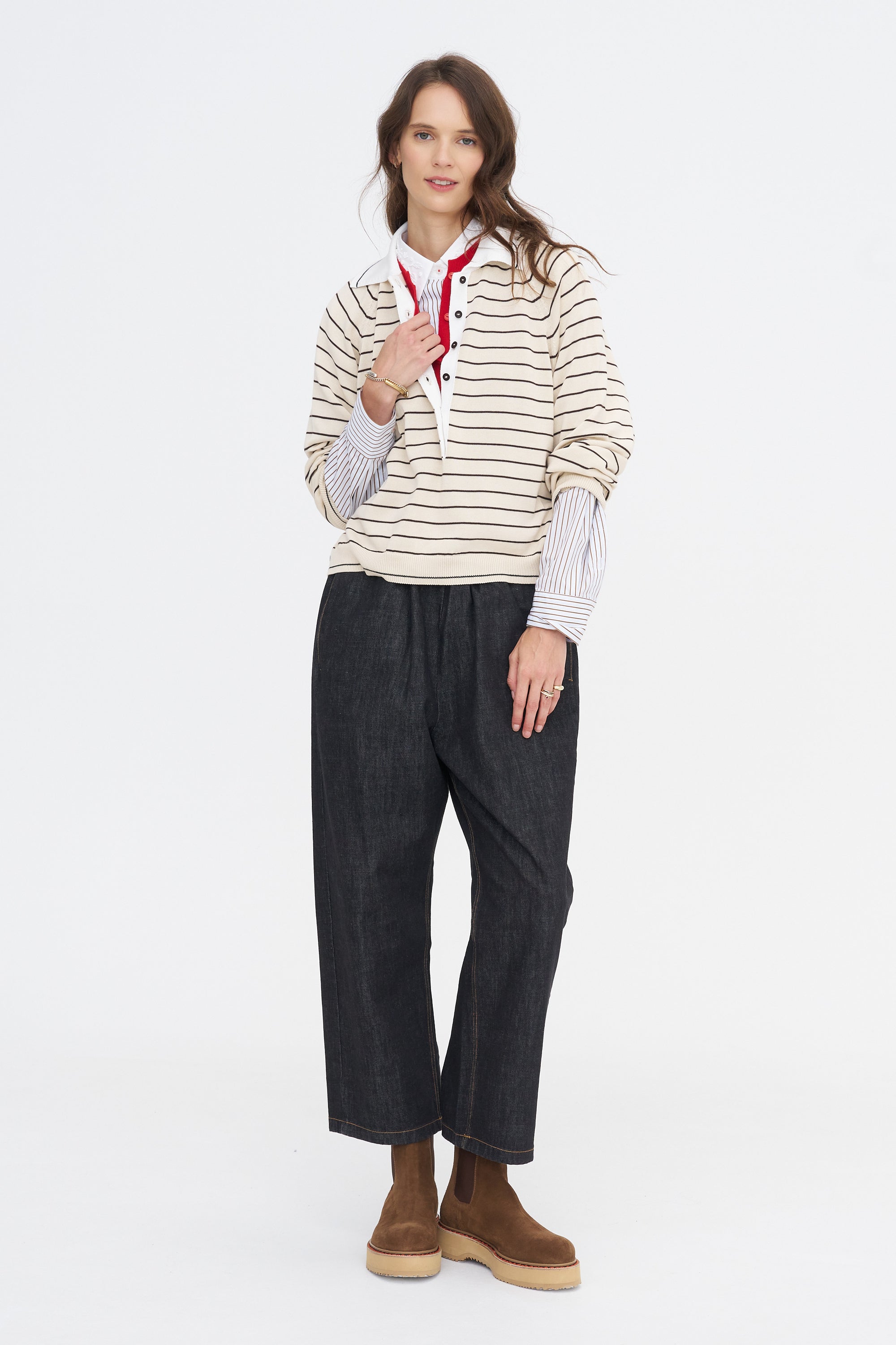 Denim Relaxed Pant, Black