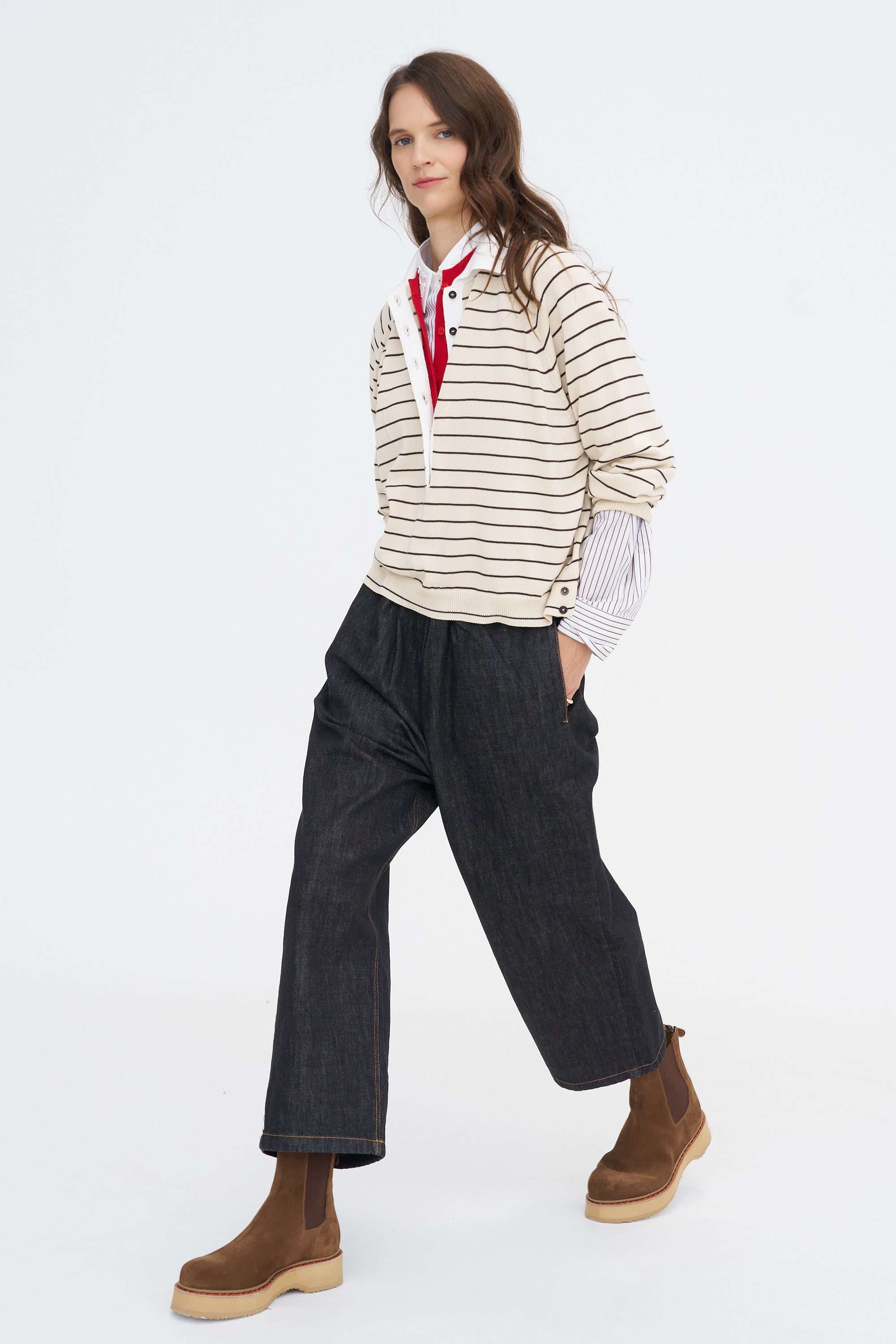 Denim Relaxed Pant, Black