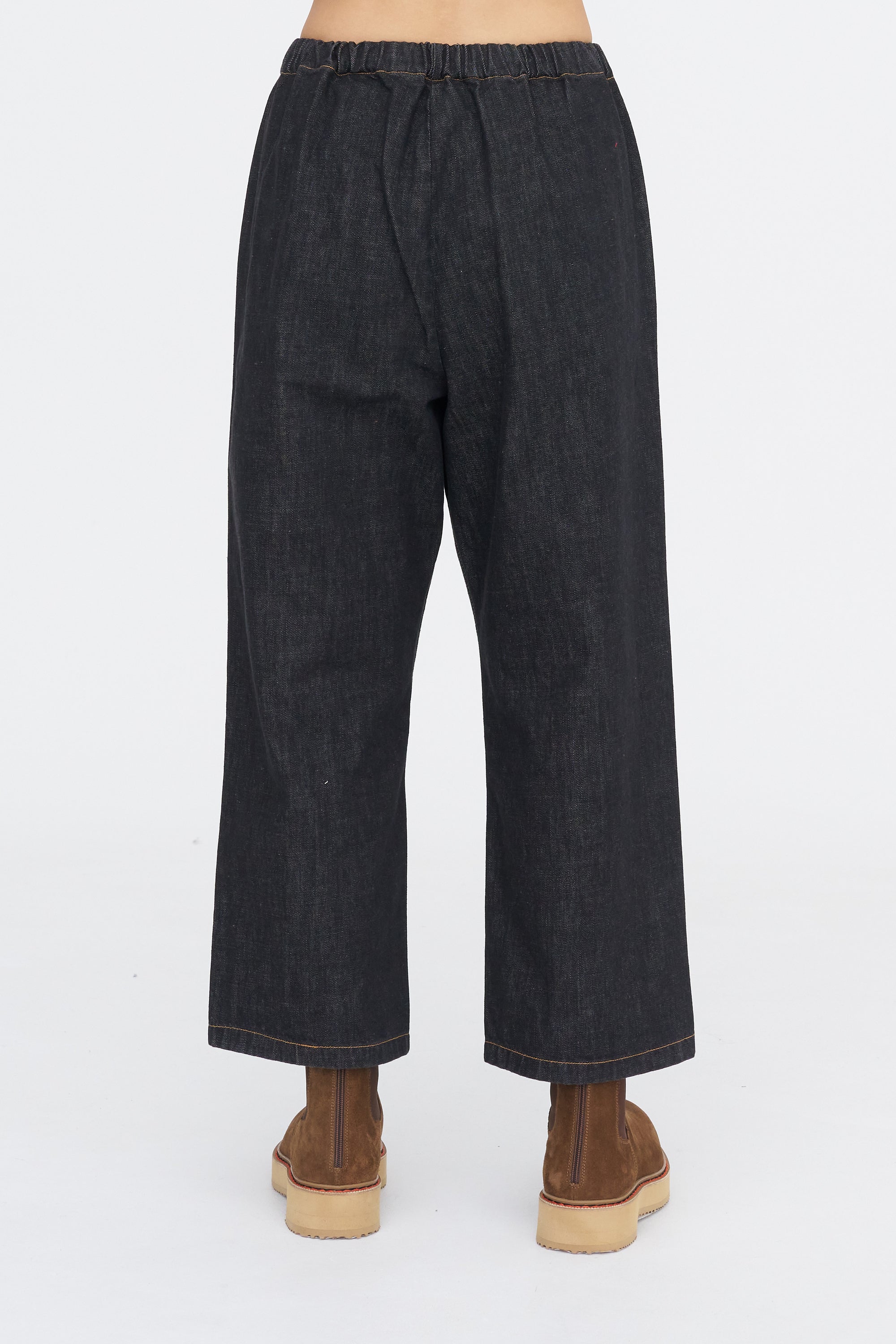 Denim Relaxed Pant, Black