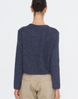 Nidia Macrame Jacket, Navy & Slate