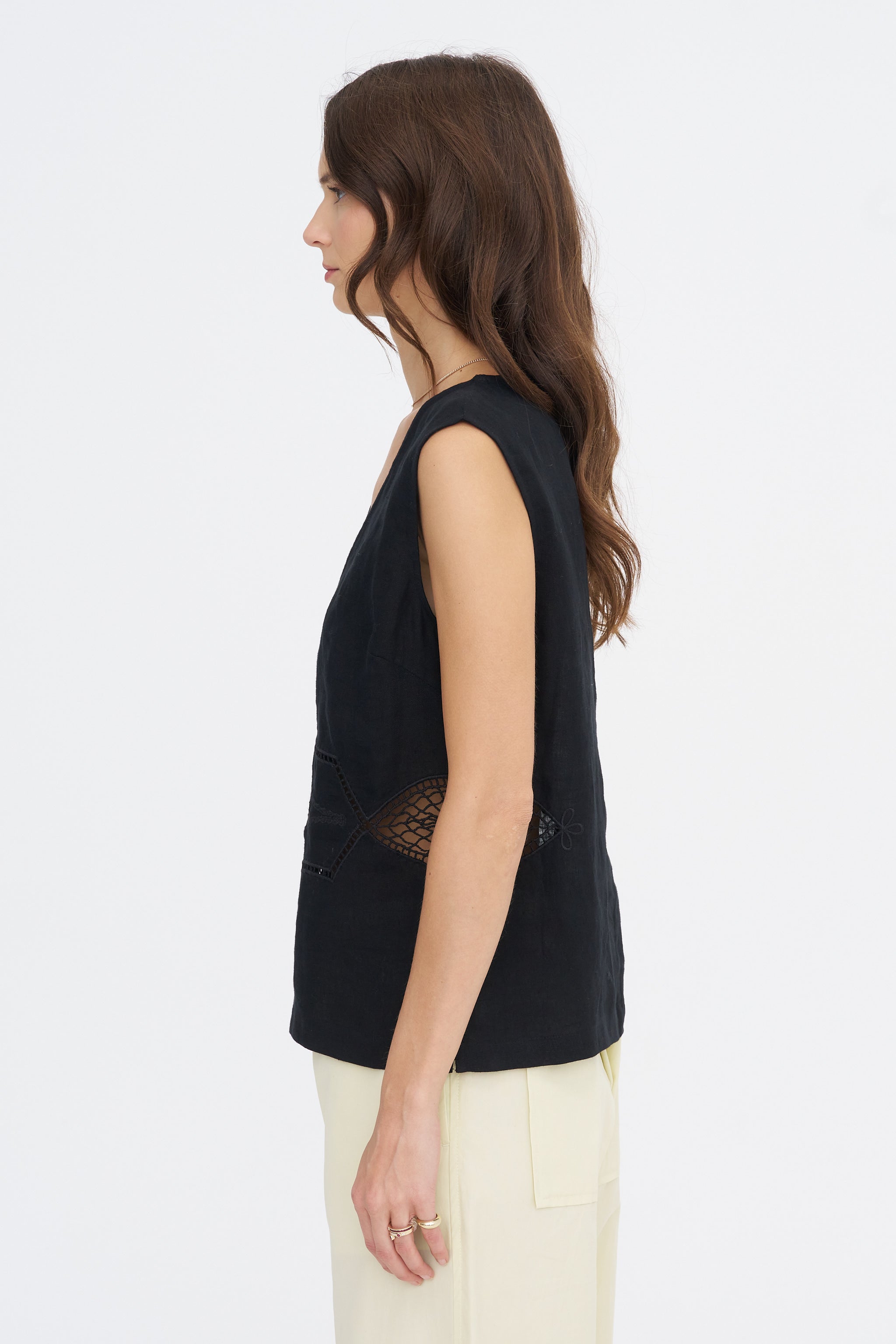 Rachel Comey Hendry Top, Black – Kick Pleat