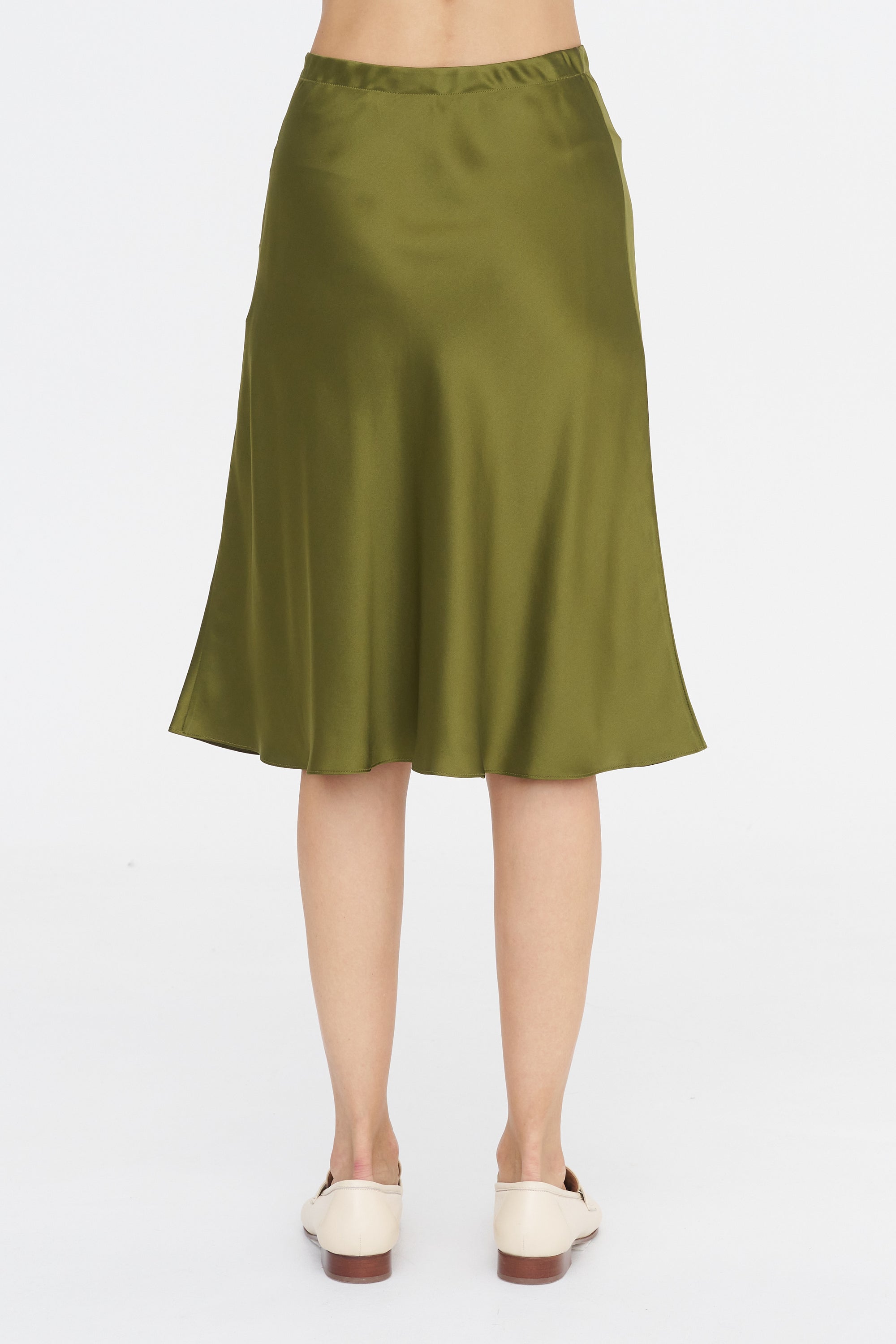Bias Skirt, Olive