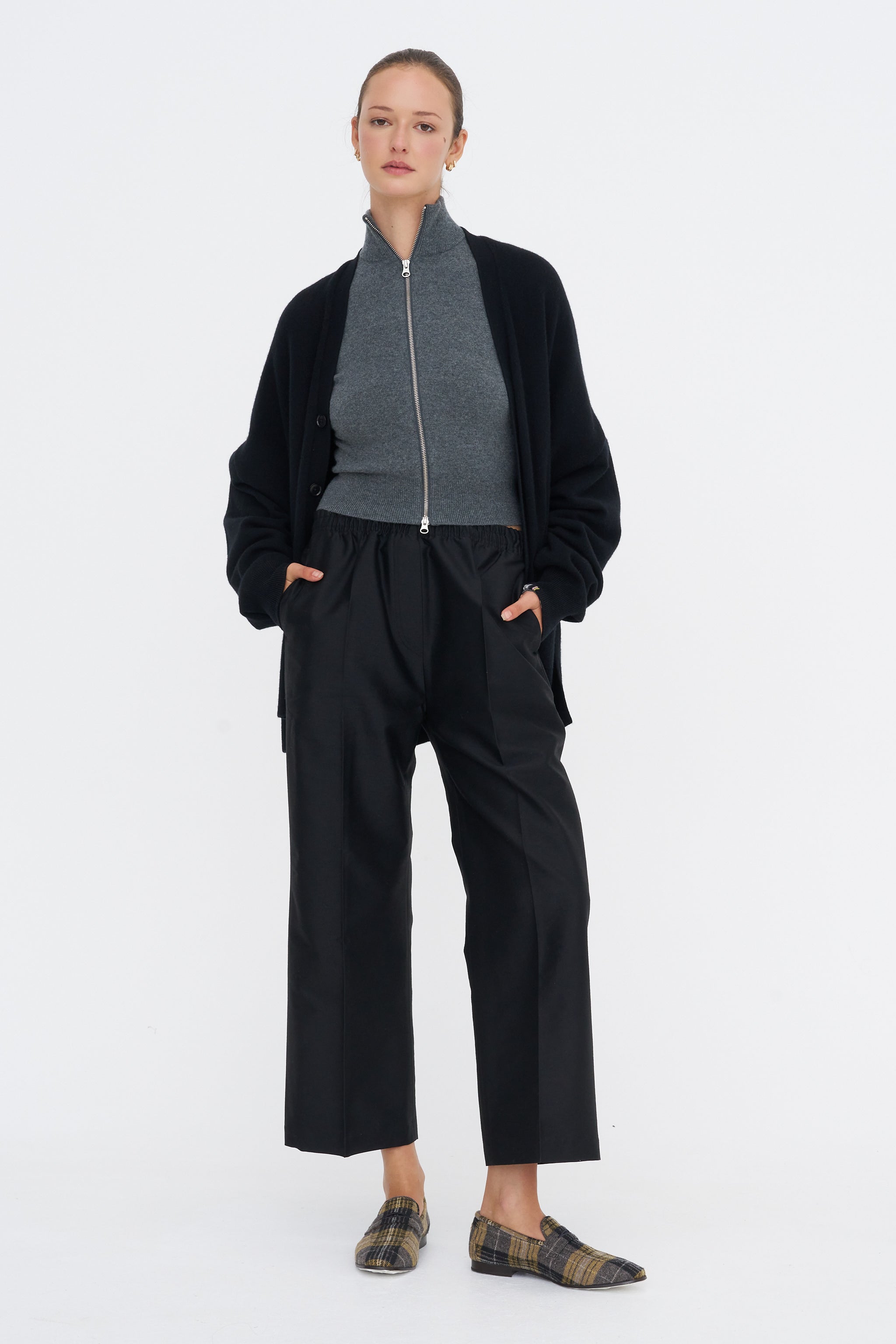 Extreme Cashmere N°302 Lemon, Felt – Kick Pleat