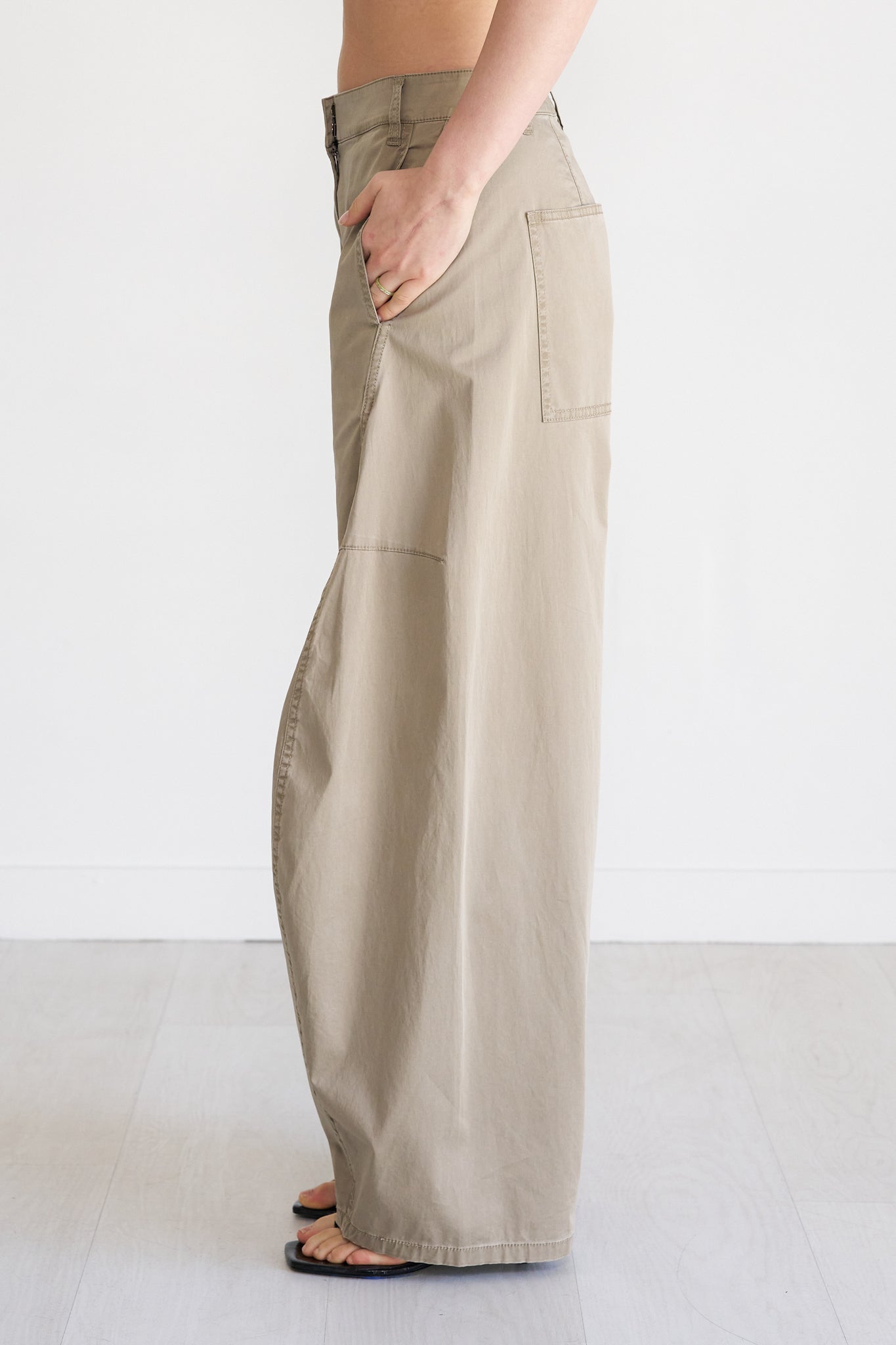 TIBI - Sid Chino Pant, Acorn