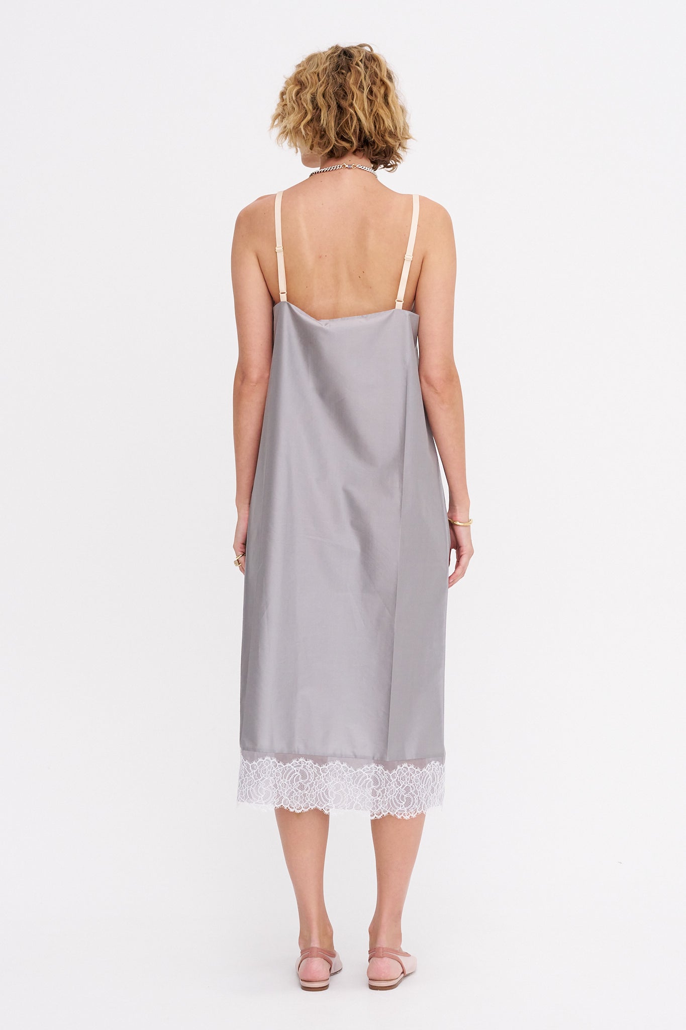 Slip Dress, Charcoal