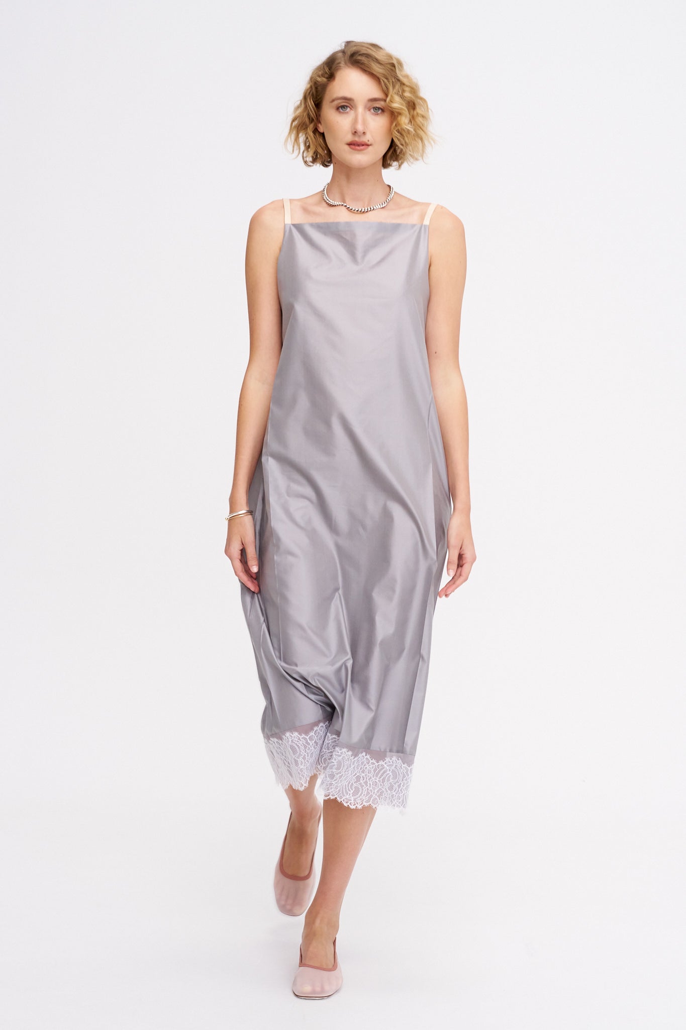 Slip Dress, Charcoal