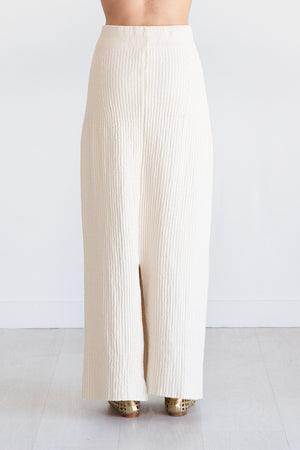 TOTEME - Boucle Knit Skirt, Ecru