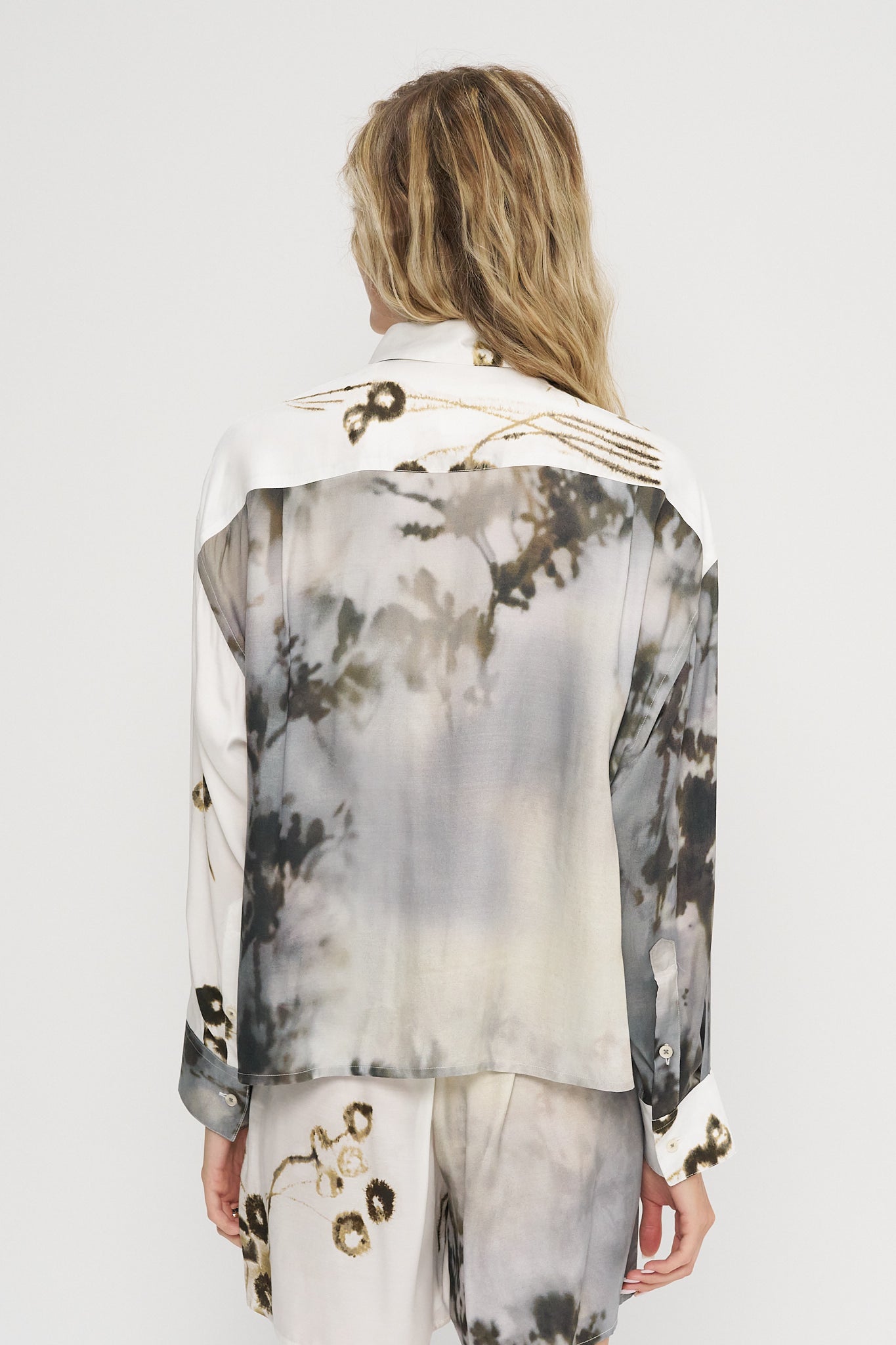 Printed Classic Shirt, Bicolor