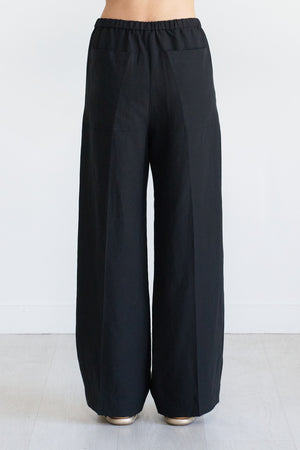 TOTEME - Fluid Drawstring Trouser, Black