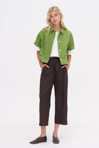 WJ Martin Lyla 2.0 Cropped Pant, Choco – Kick Pleat