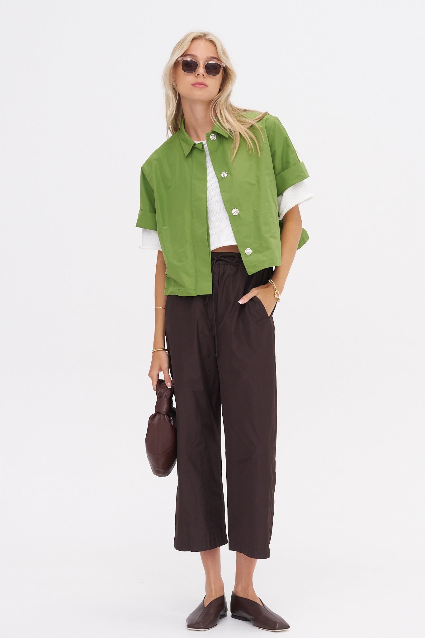 Lyla 2.0 Cropped Pant, Choco