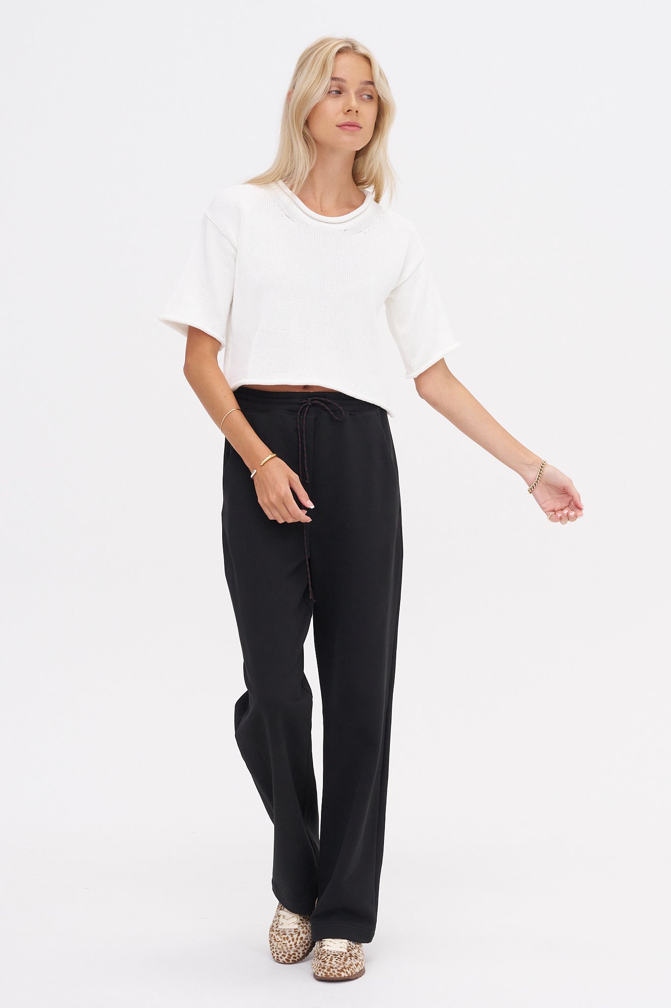 Marguerite Sweater, White