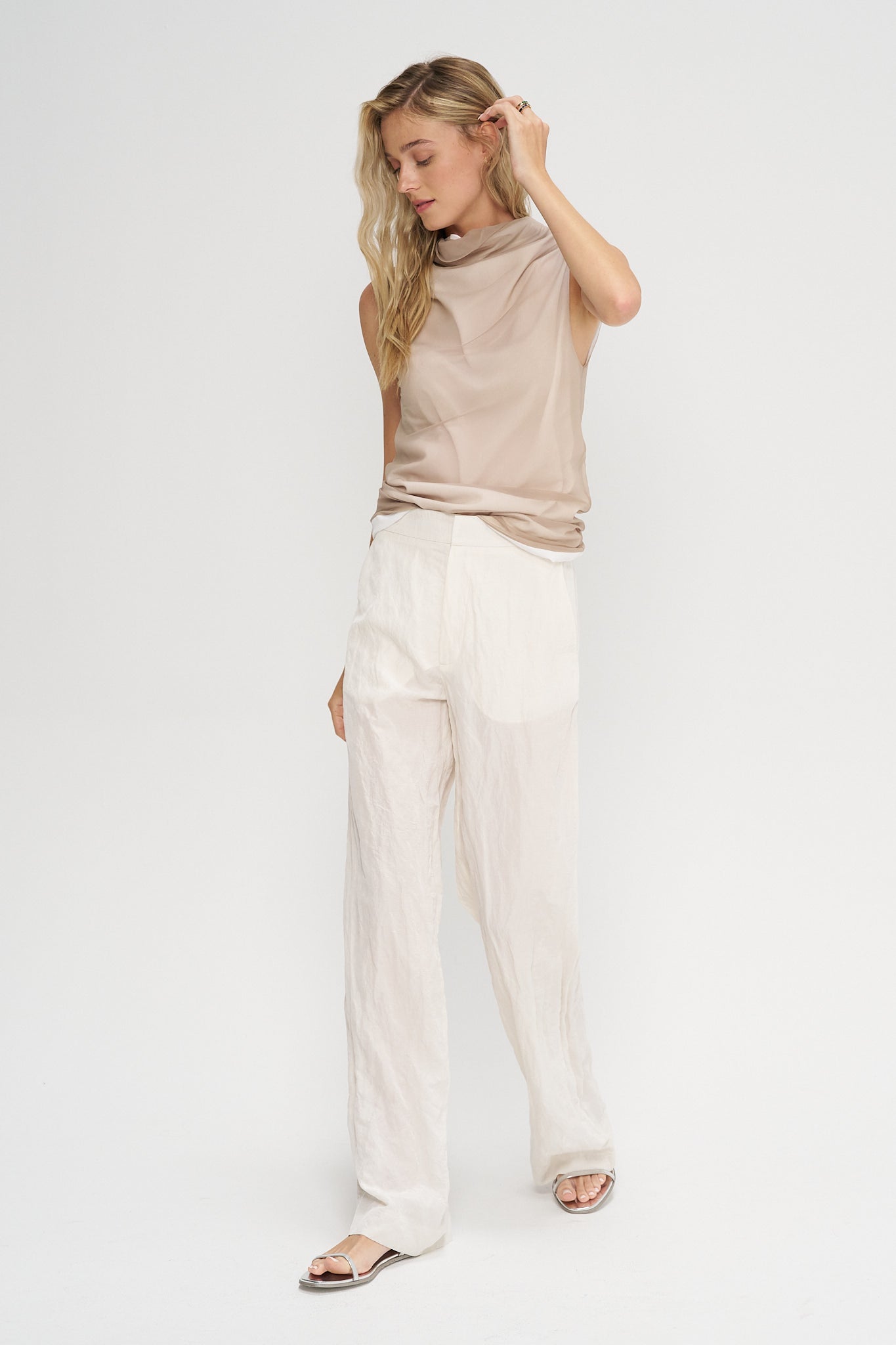 Top, Beige &amp; White