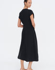 Arlo Pin Tucked Dress, Black