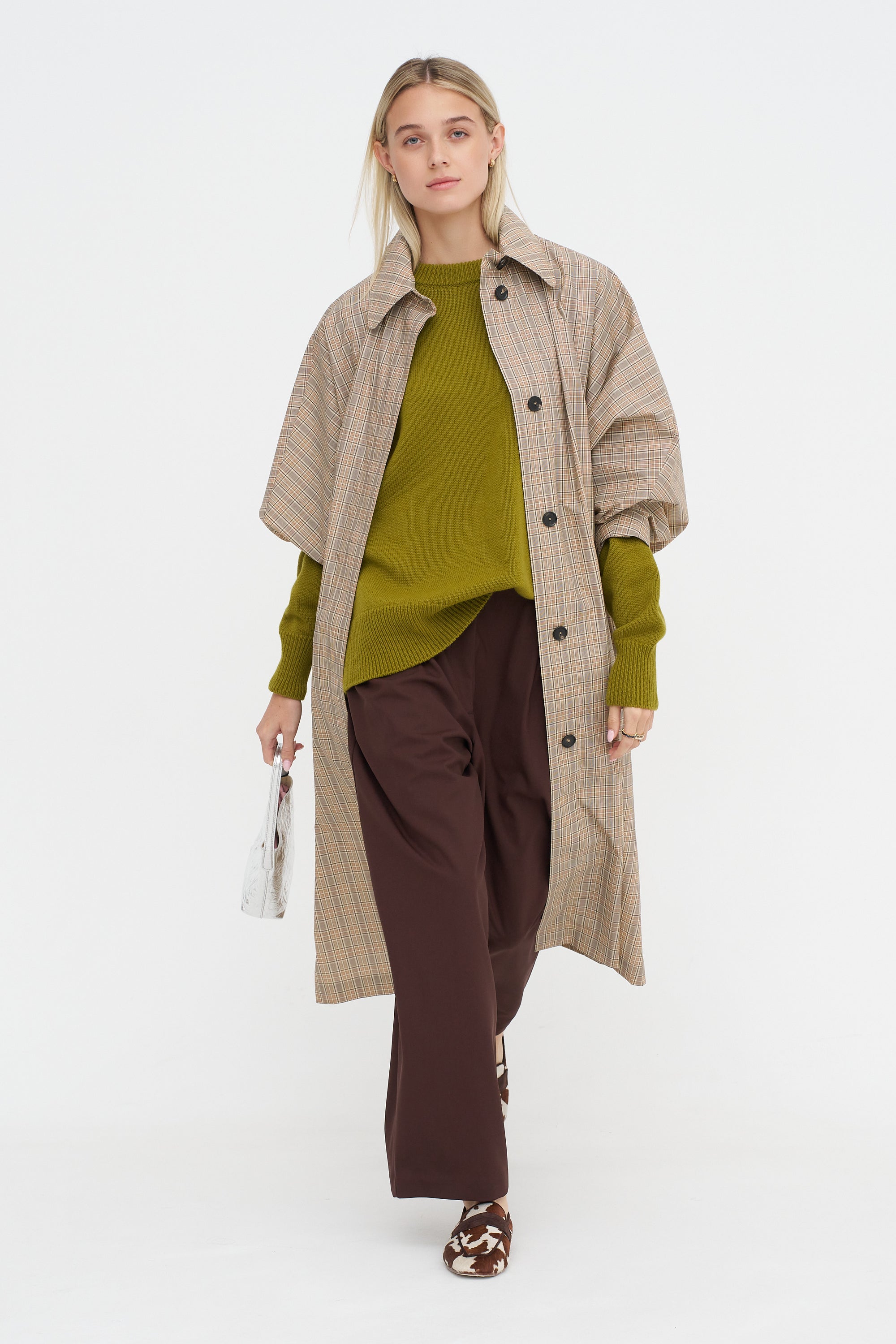 Merino Wool Oversized Sweater, Woodbine