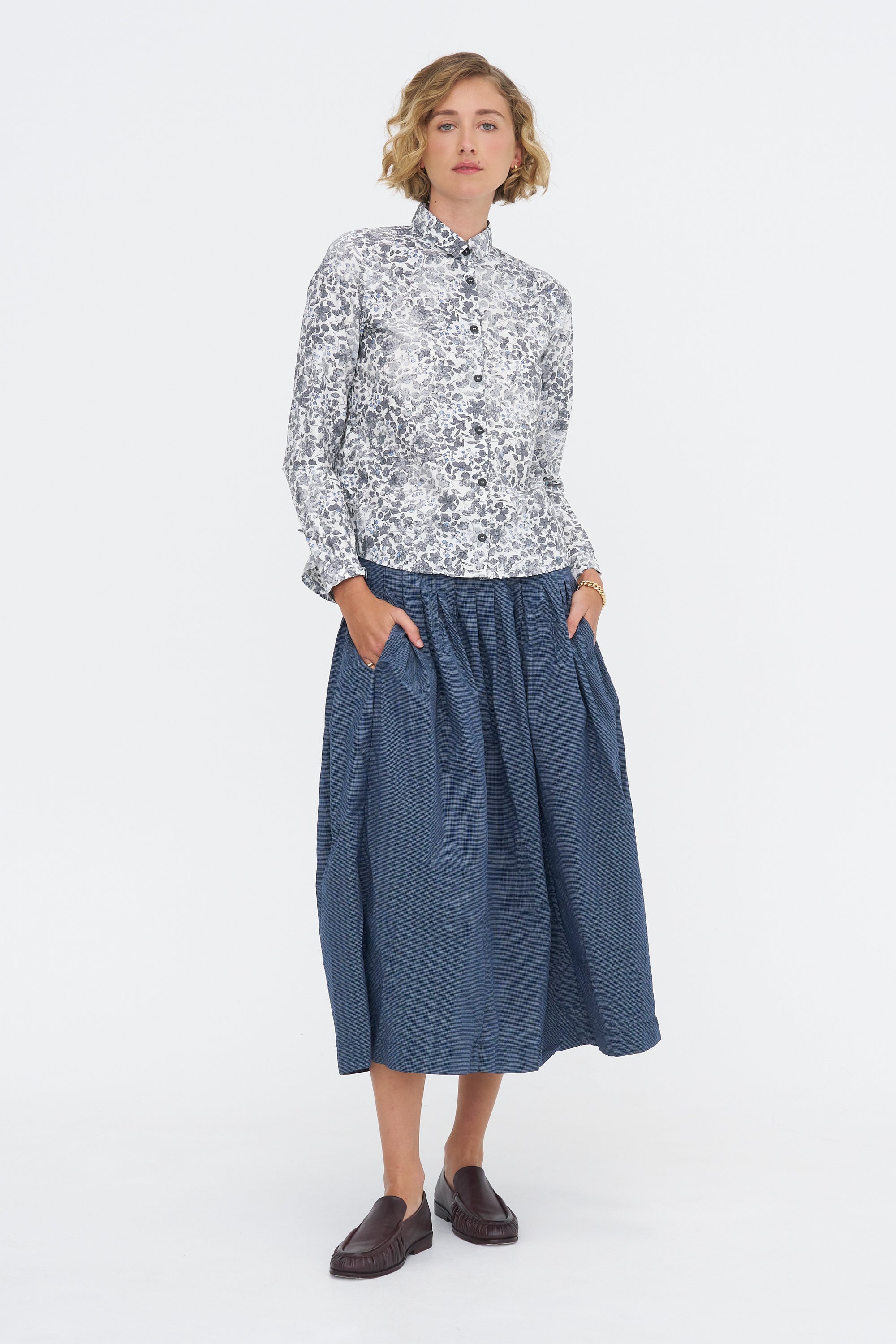 Tyrol Shirt, Bright Flower