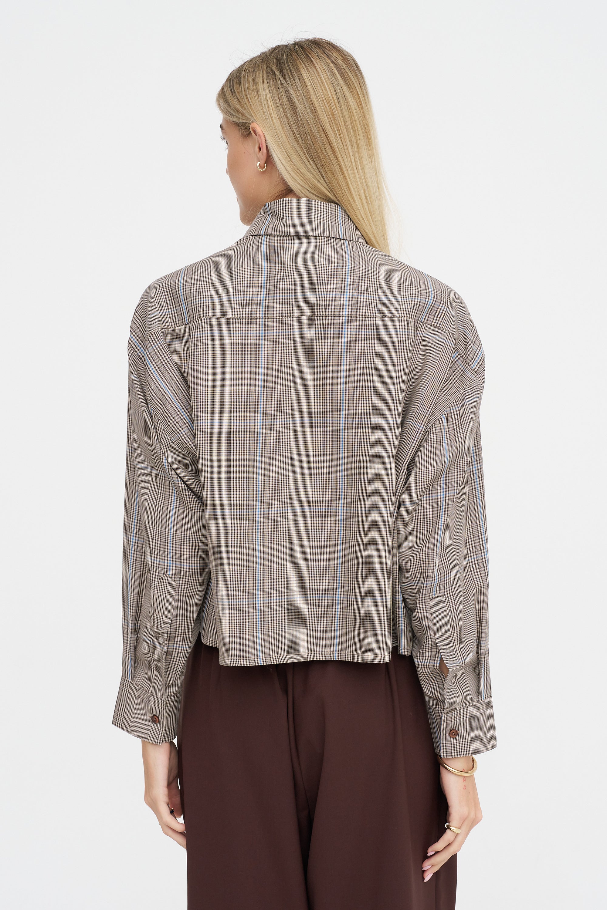 Checked Shirt, Brown