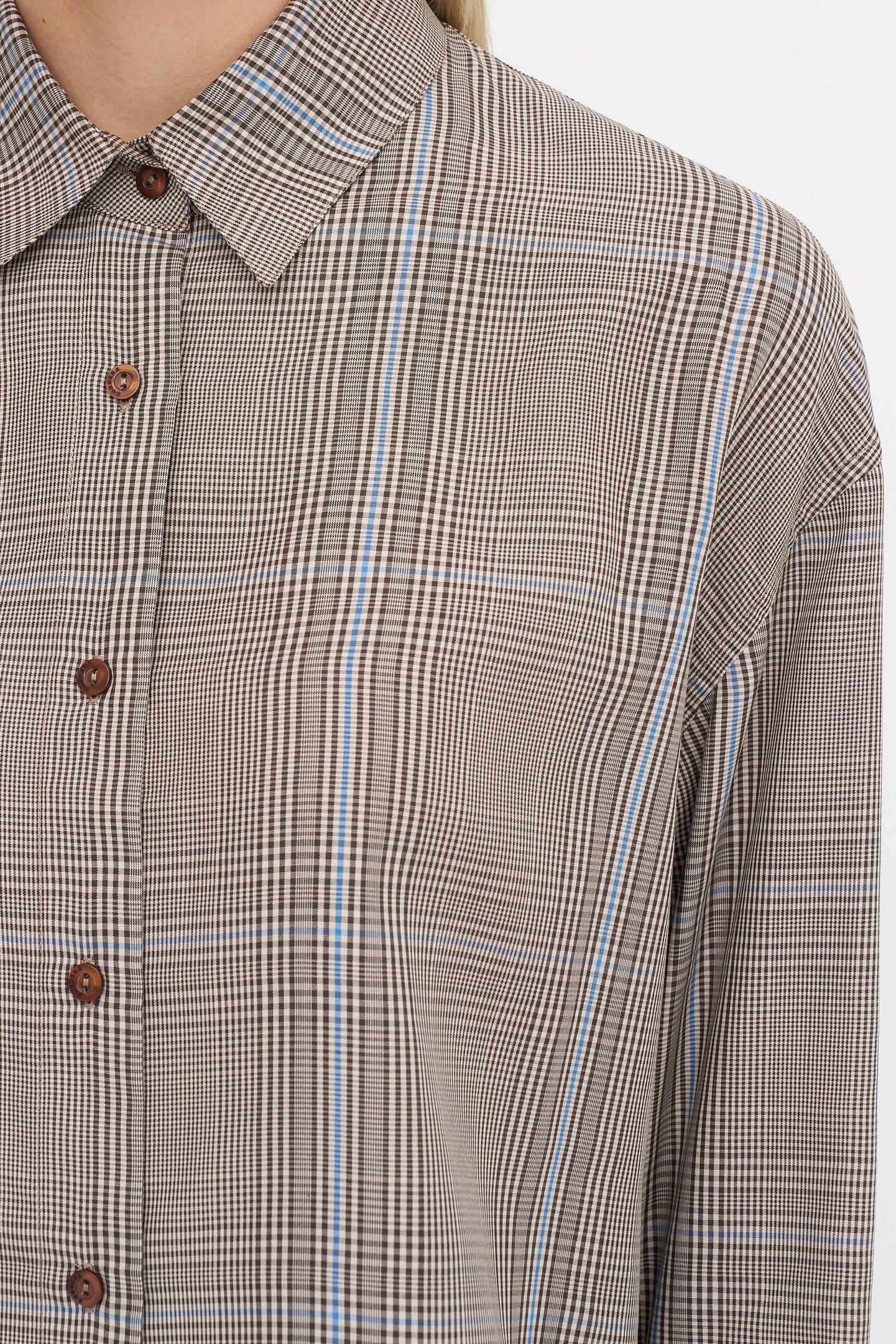 Checked Shirt, Brown
