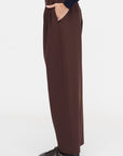 Tailored Masculine Pants, Burgundy