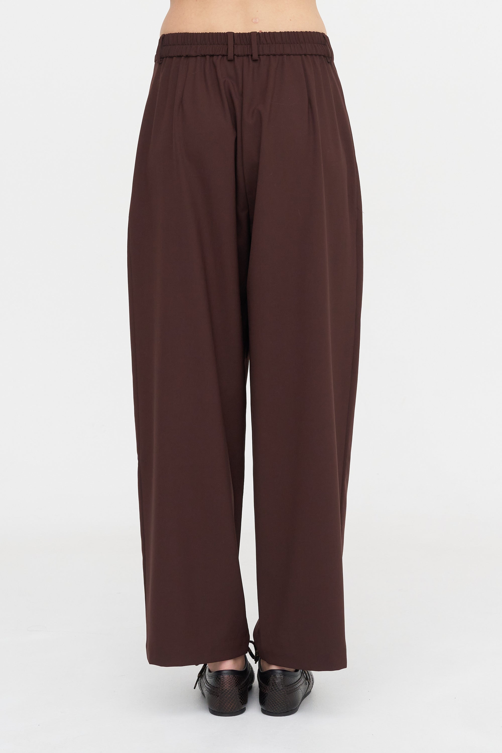 Tailored Masculine Pants, Burgundy