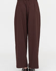 Tailored Masculine Pants, Burgundy