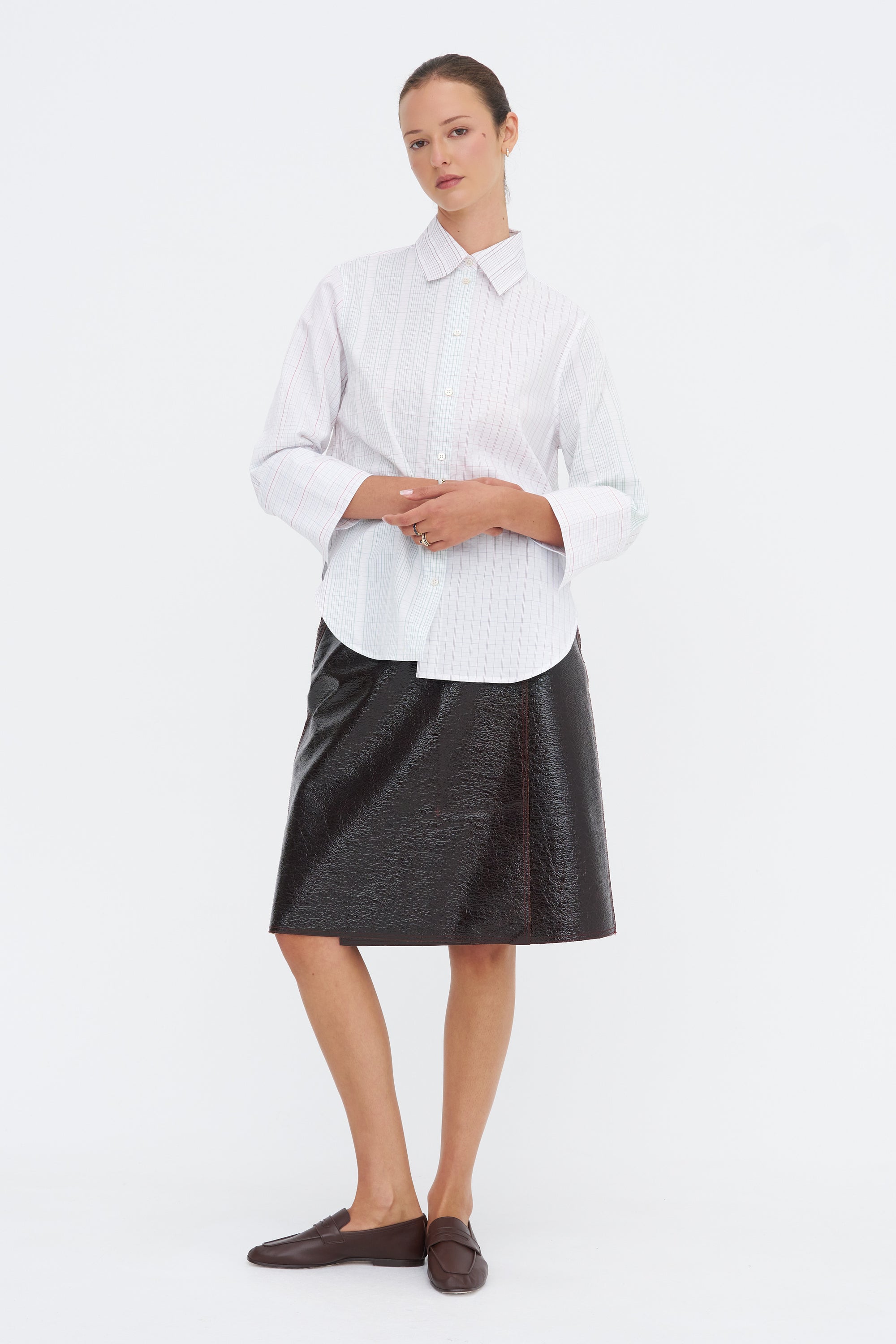 Nico Petite Shirt, Stripe Mix