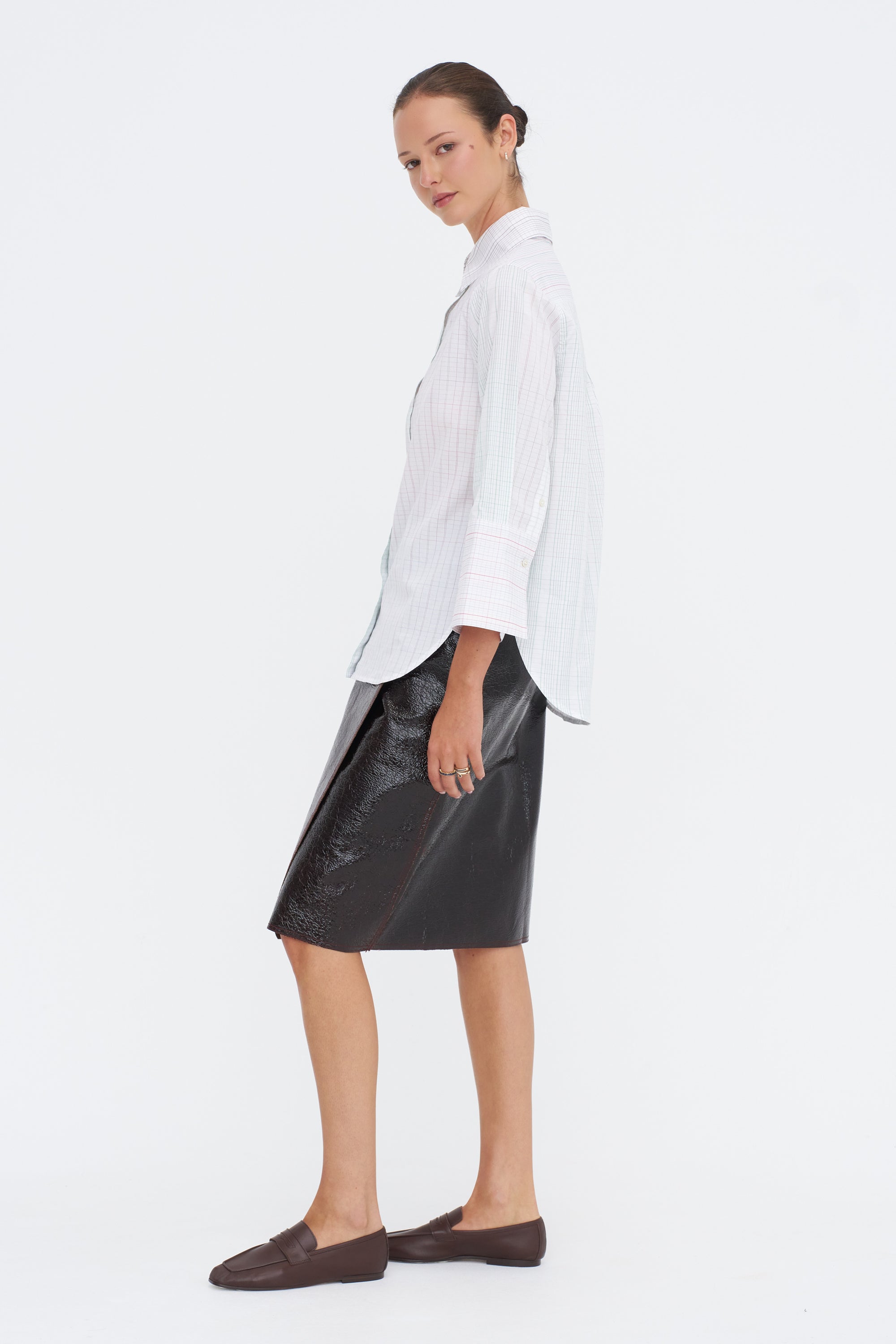 Nico Petite Shirt, Stripe Mix
