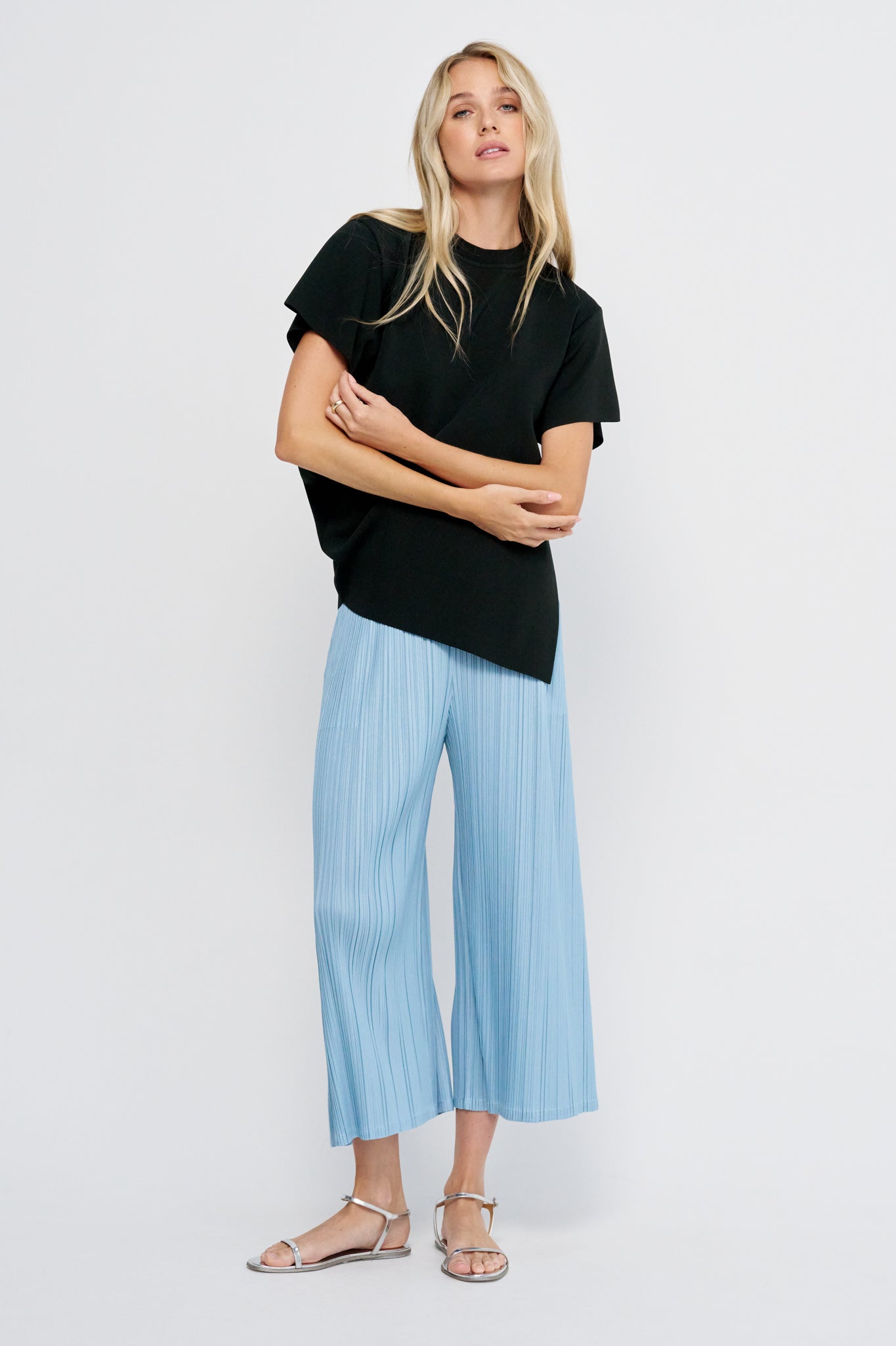 Luster Drape Knit, Black