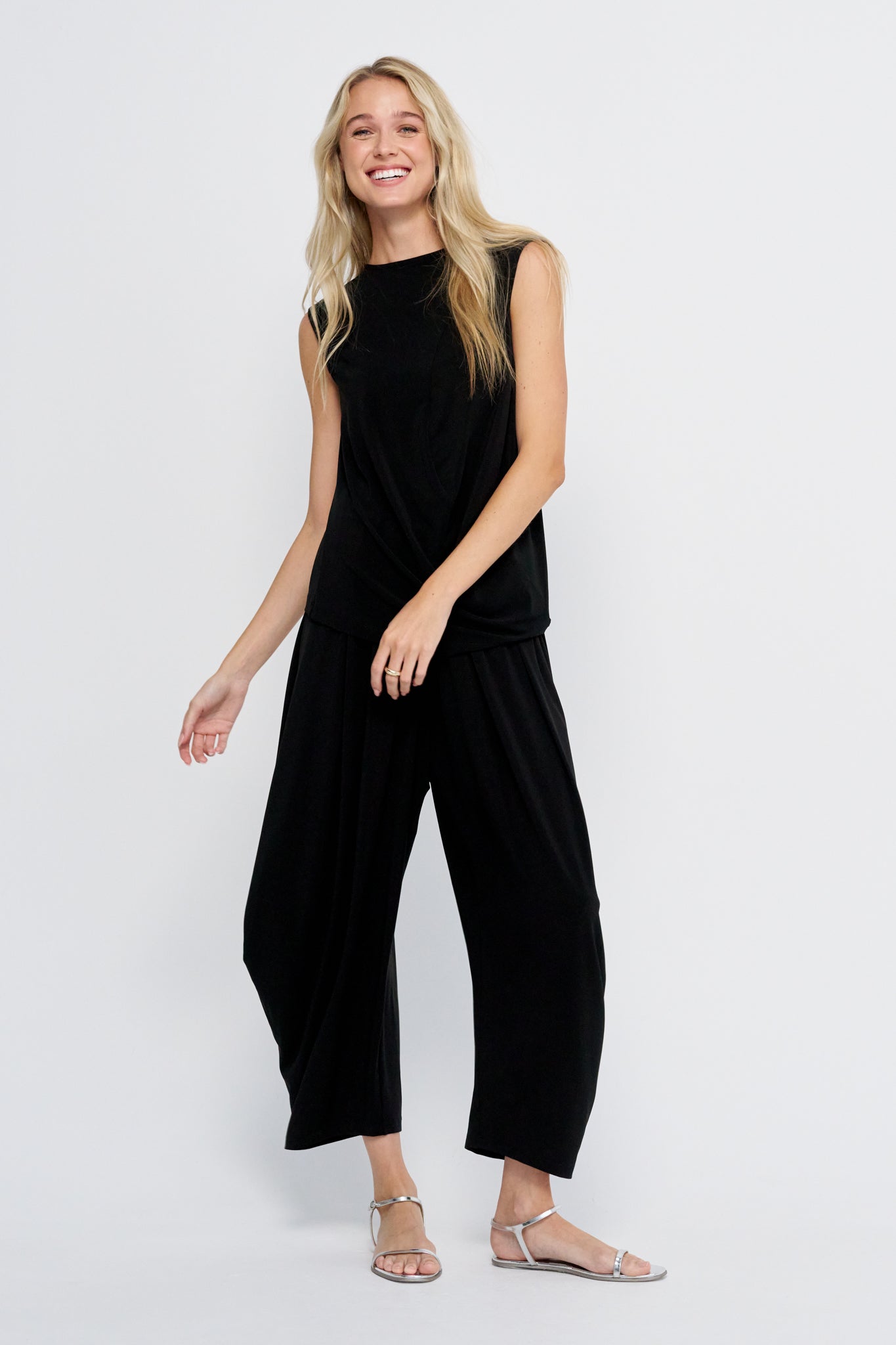 Drape Jersey-56, Black